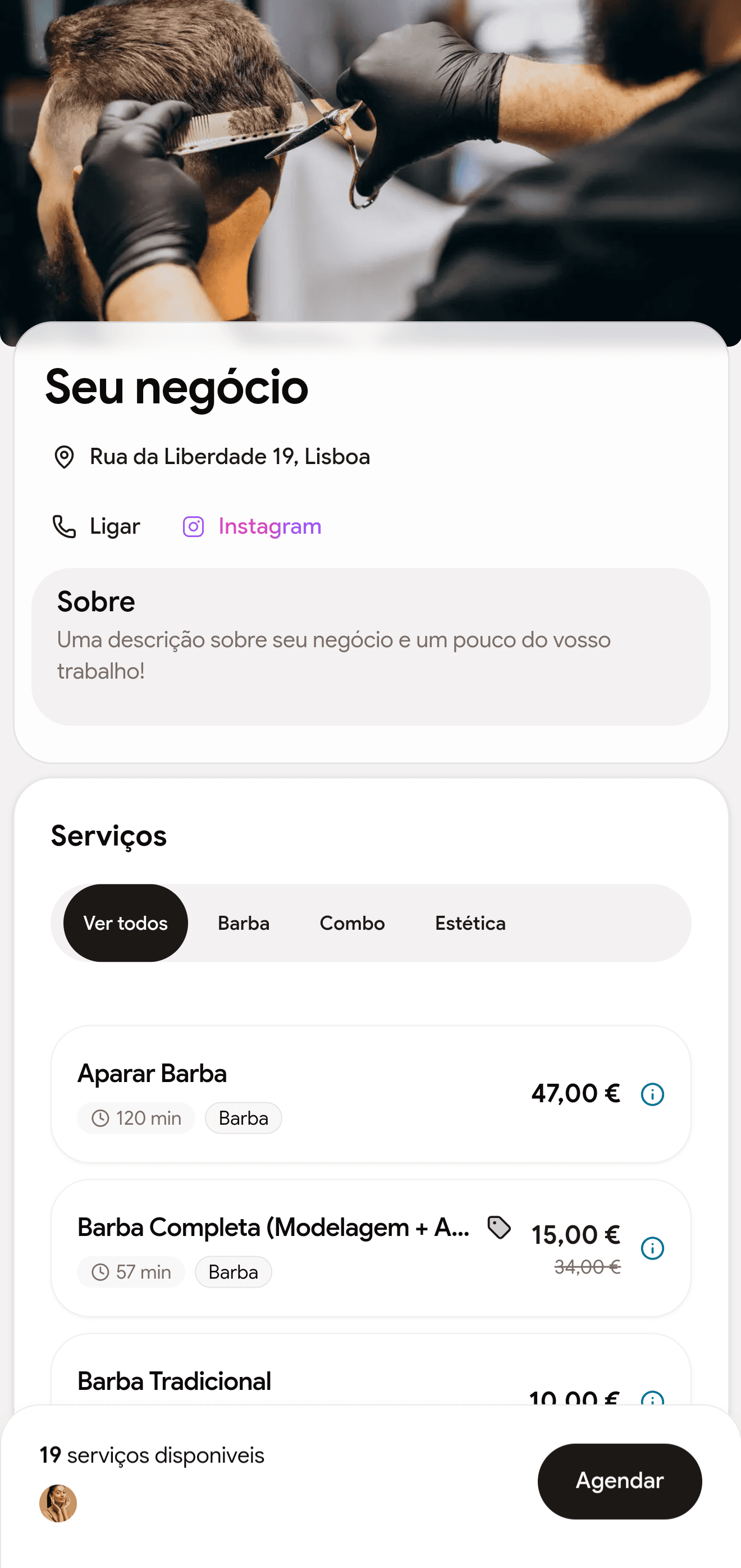 Reserva em tempo real